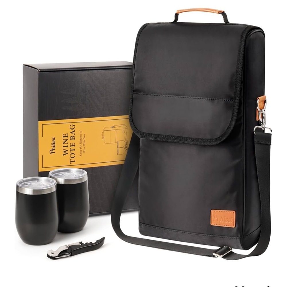 Black Wine Tote Bag